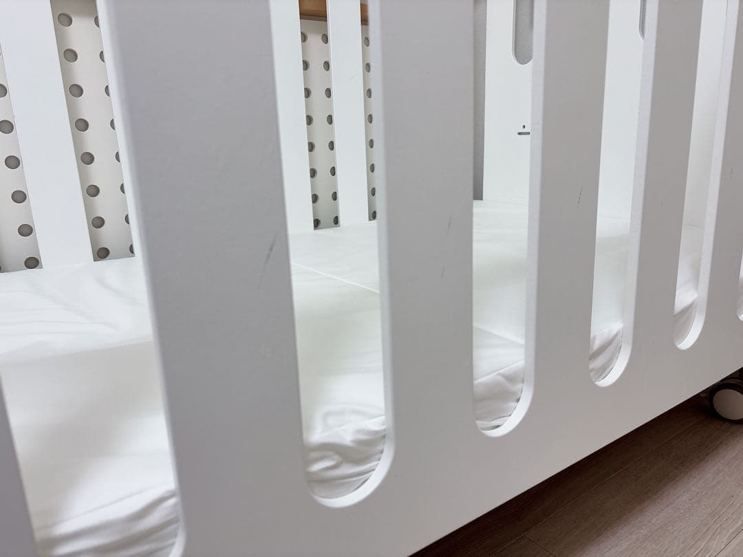 HOPPL bébéd ホワイト ベビーベッド