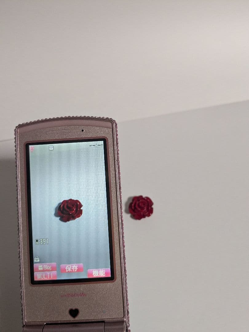 【リボン】デコ電/平成レトロ/ガラケー/ギャル/GAL/キティ/凸電