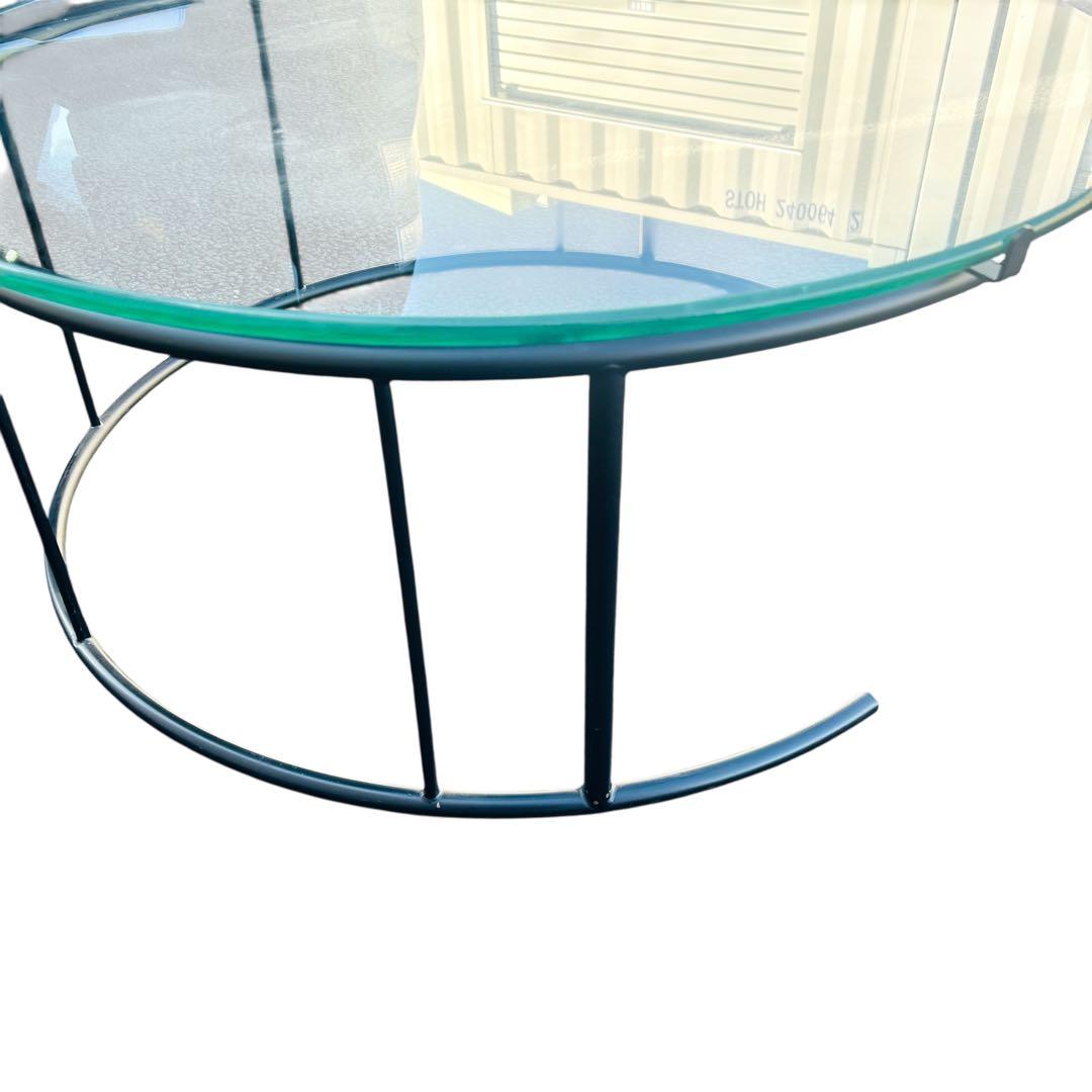 HUKLA フクラ TMRB Lサイズ ガラステーブル　90cm ブラック