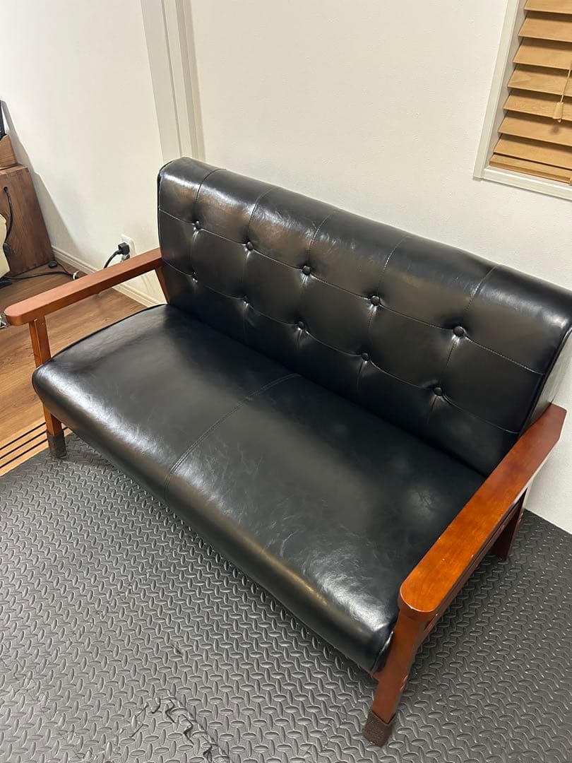 カリモク風　2人掛けソファ