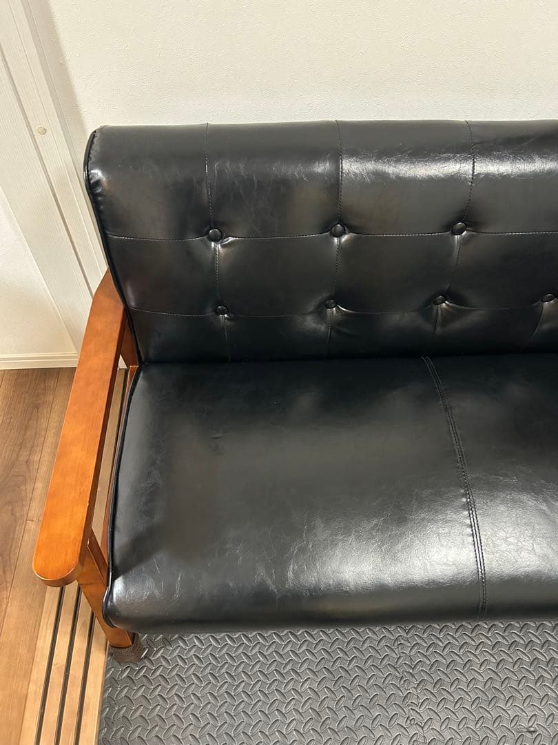 カリモク風　2人掛けソファ