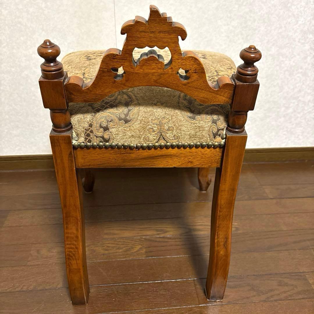 【美品】希少 アンティーク 猫脚 スツール