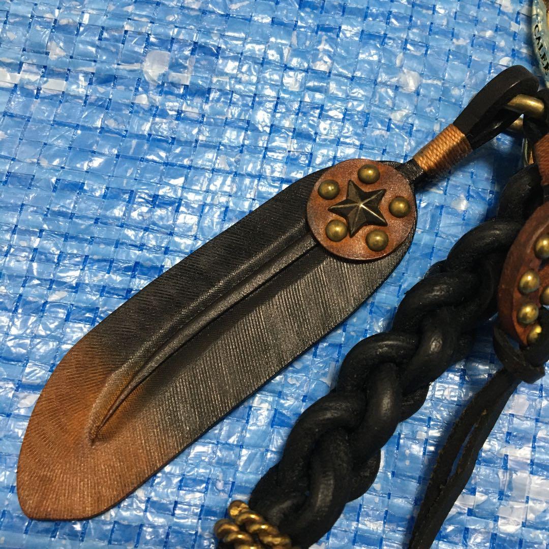 CALEE★KNITTING LEATHER KEY RING⬛︎キーリング⬛︎本革