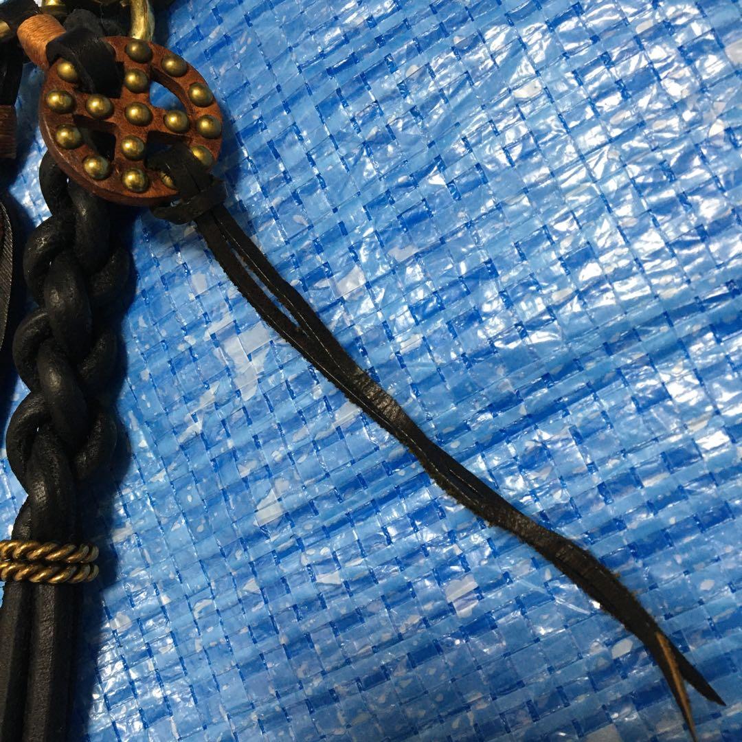 CALEE★KNITTING LEATHER KEY RING⬛︎キーリング⬛︎本革