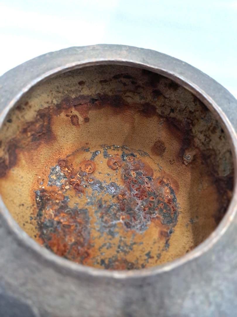 南部鉄瓶　鈴木盛久　楕円形