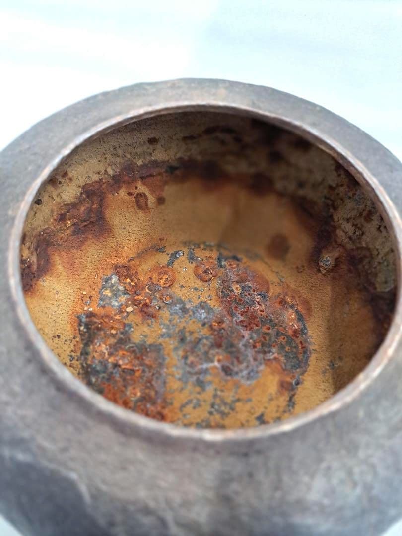 南部鉄瓶　鈴木盛久　楕円形