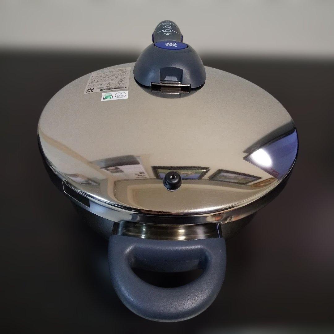 WMF パーフェクトプラス圧力鍋 3L 蒸し器 ガラス蓋 レシピブック付き