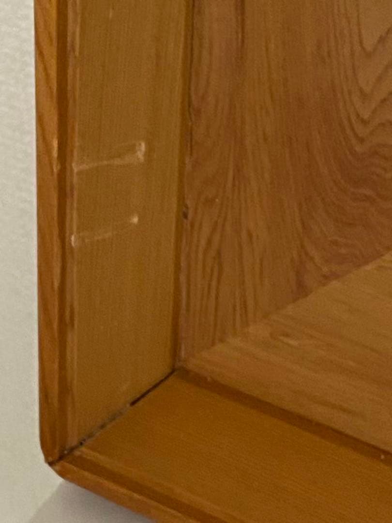 木彫り 額装屋久杉木魚双鯉 彫刻 年代品