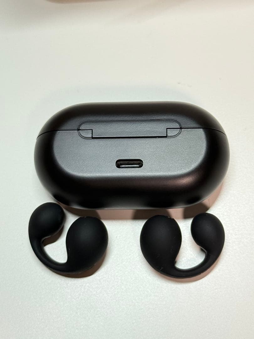 ambie ブラック ワイヤレスイヤホン