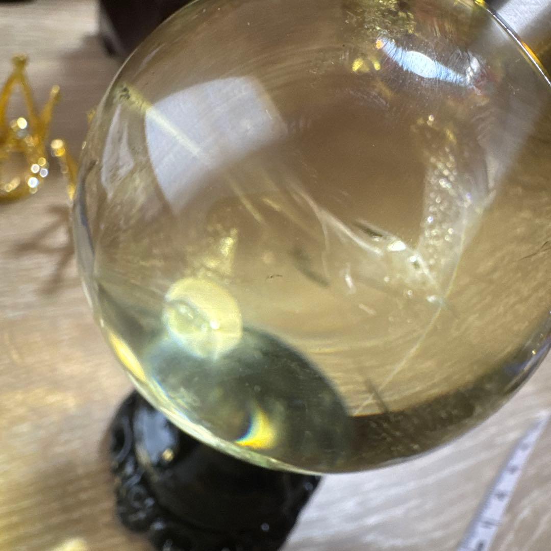 【極上品】コレクション　超透明　スモーキーシトリン　ゼウス　スフィア約6.5cm