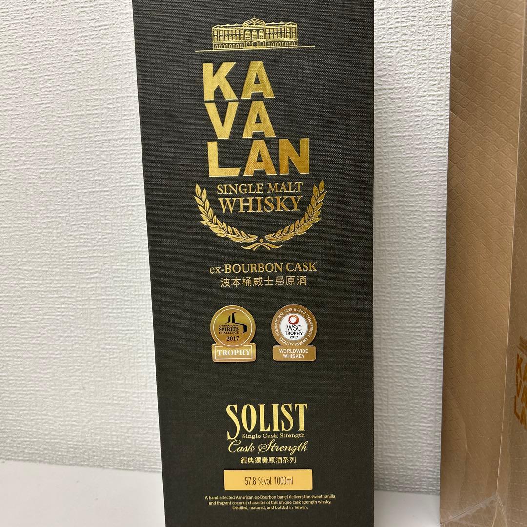 観賞用　KAVALAN SOLIST シングルモルトウイスキー 1000ml