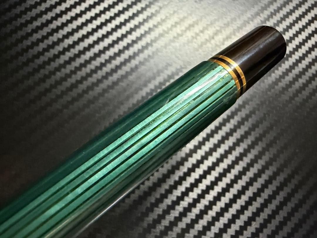 未使用に近い ペリカン 初期型 スーベレーン M800 緑縞 14C M 万年筆