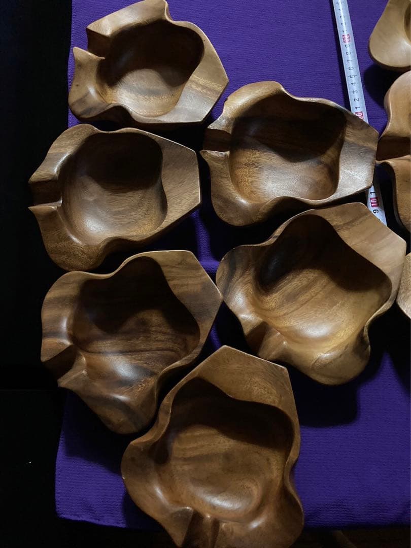 天然木食器♦️ヴィンテージ47点セット♦️BBQに◎ 海外製オーダー♦️補償付　送料込