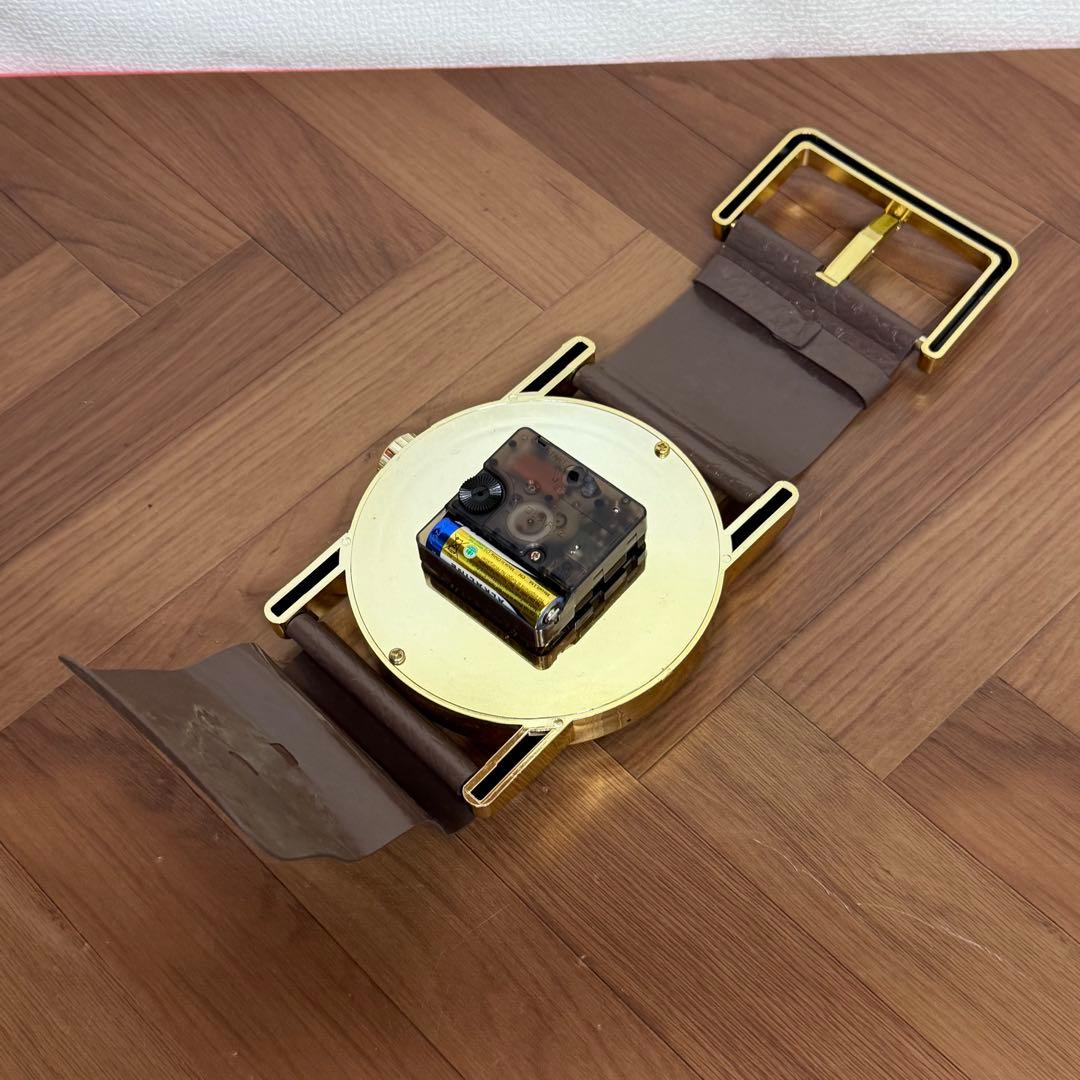 コカ・コーラ Coca Cola ゴールド アナログ時計 掛け時計 腕時計型