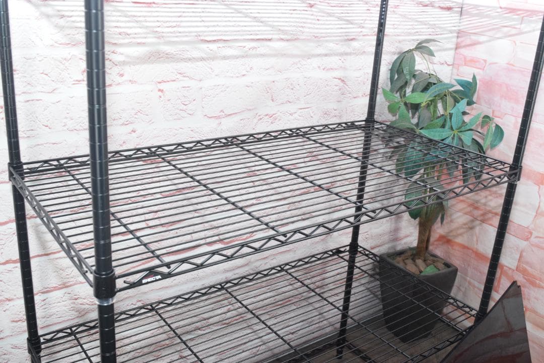 シェルフ1枚追加　自社便　ホームエレクター ワイヤーシェルフ 3方クロスバー