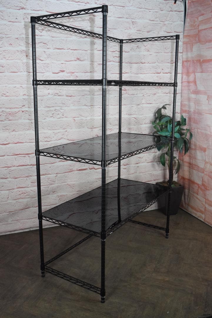 シェルフ1枚追加　自社便　ホームエレクター ワイヤーシェルフ 3方クロスバー