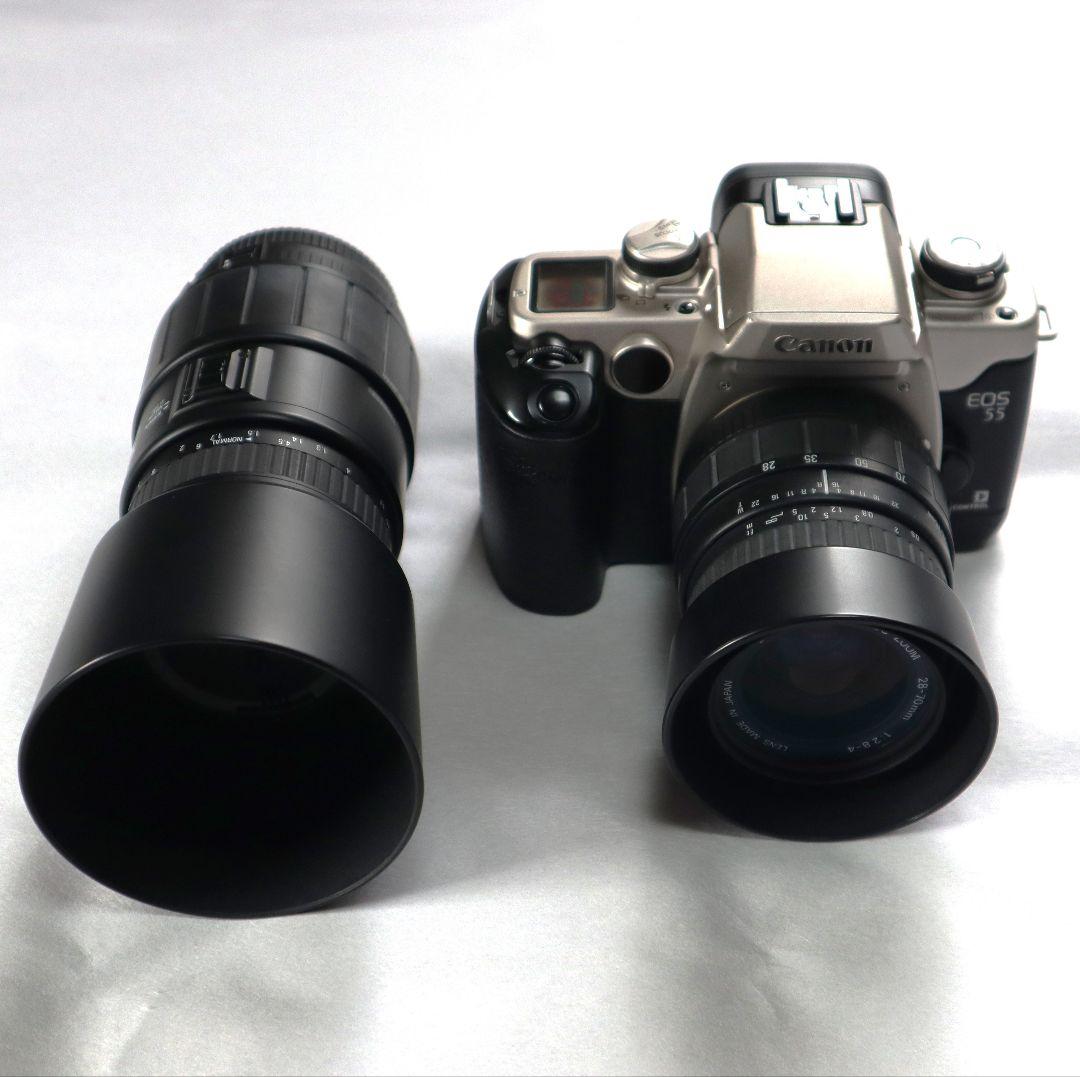 b*r様 Canon EOS 55、ズームレンズ２本、三脚、カメラバック のセッ