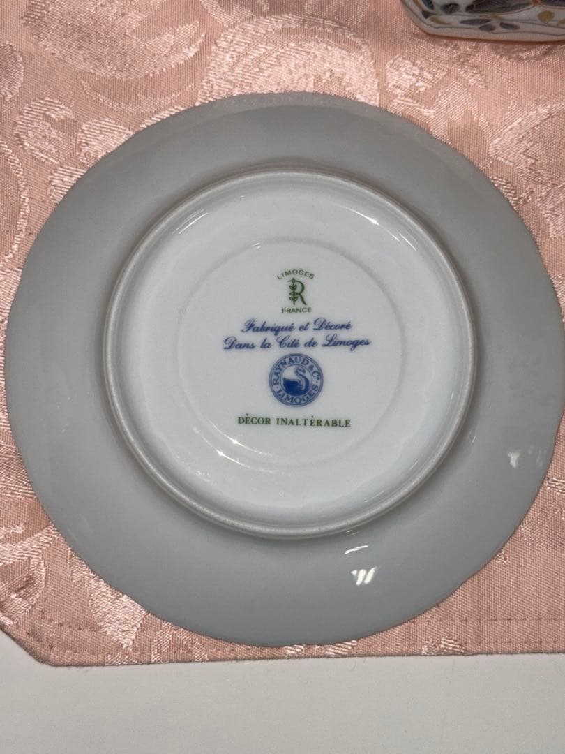 Limoges リモージュ RAYNAUD レイノー 金彩蝶と花文　セット