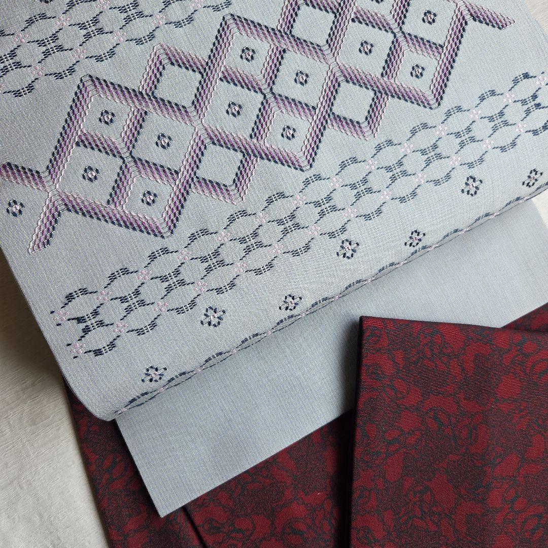 人間国宝　南部芳松　瓢箪に駒柄　草木染の伊勢型小紋