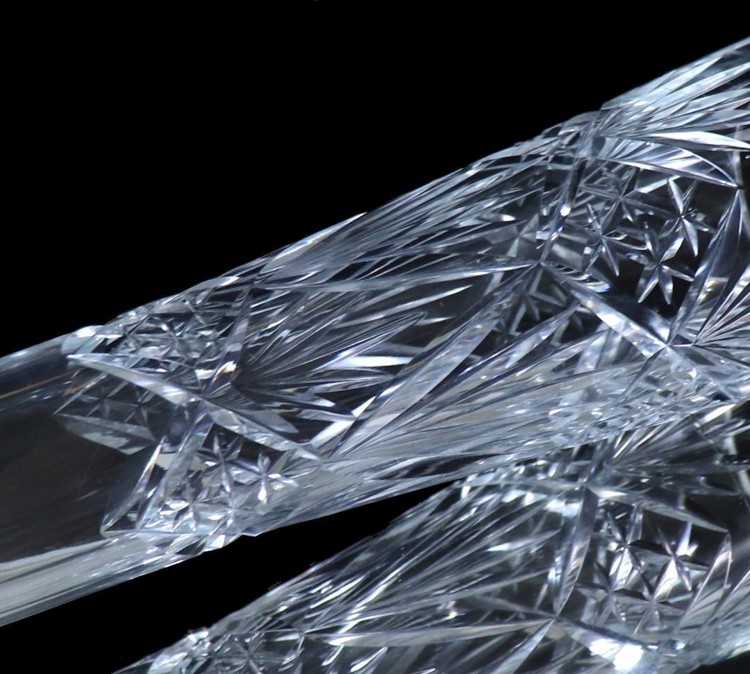 オールド・バカラ 1890年頃 幻のモデル 大型 32cm 切子花瓶 壺 星形