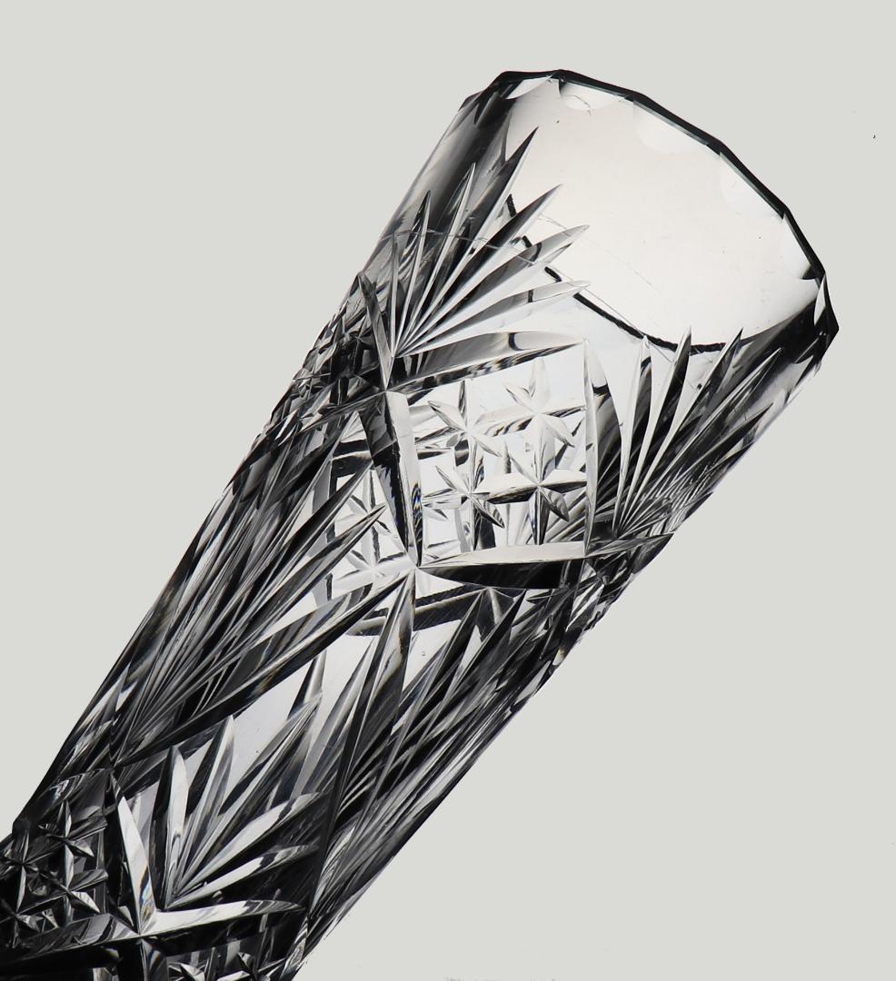 オールド・バカラ 1890年頃 幻のモデル 大型 32cm 切子花瓶 壺 星形