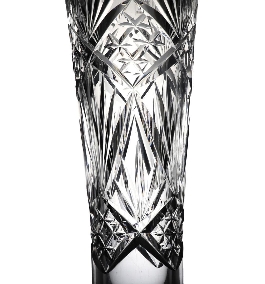 オールド・バカラ 1890年頃 幻のモデル 大型 32cm 切子花瓶 壺 星形