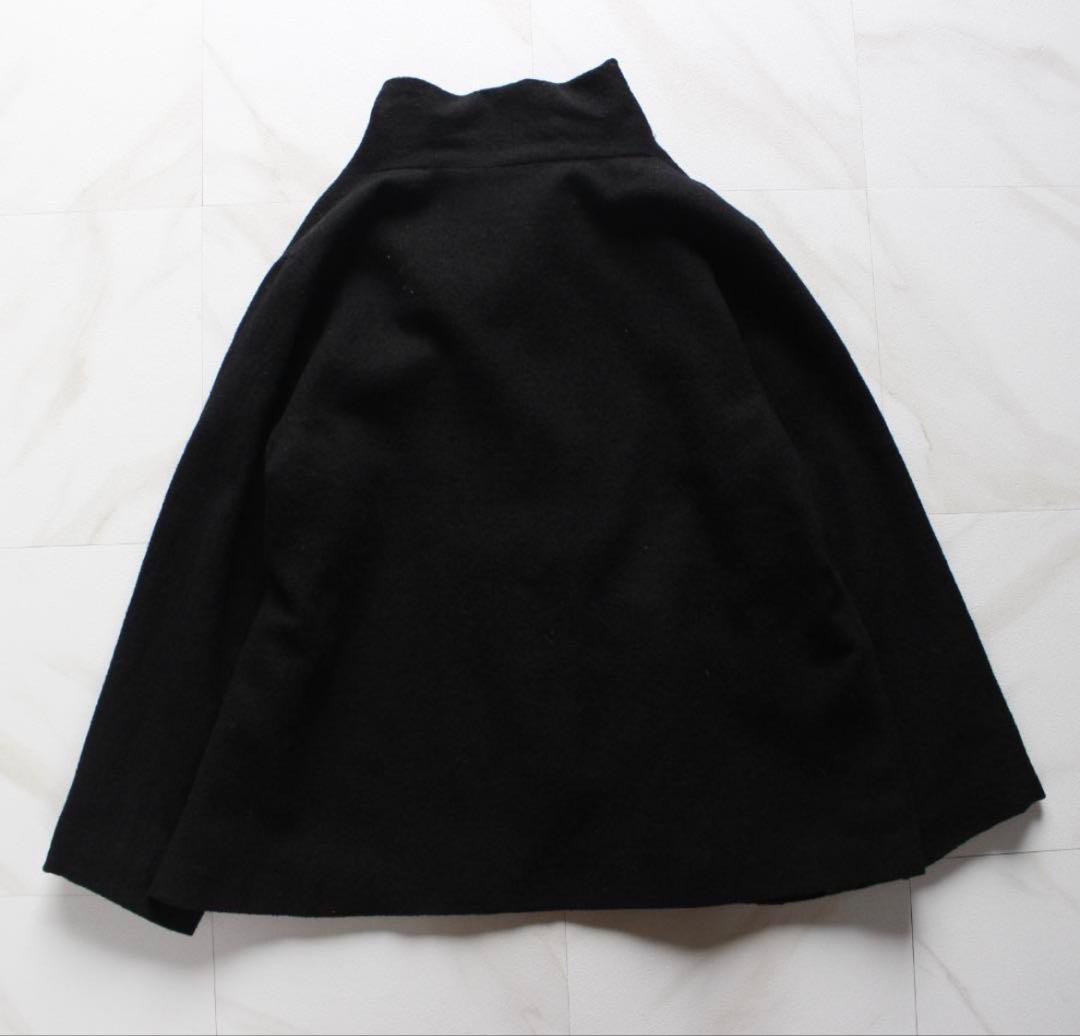 慈雨 変形 ニット ジャケット Lサイズ ウール ブラック