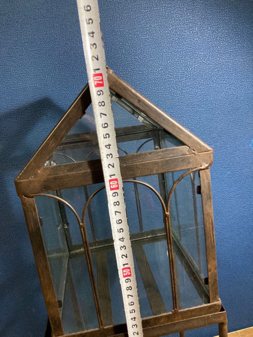 ガラス　ガーデン雑貨　ディスプレイ　花台　フラワースタンド　アイアンスタンド