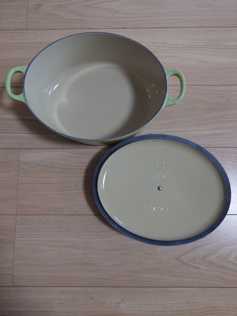 【最終値下げ】LE CREUSET 両手鍋 27cm ライムグリーン