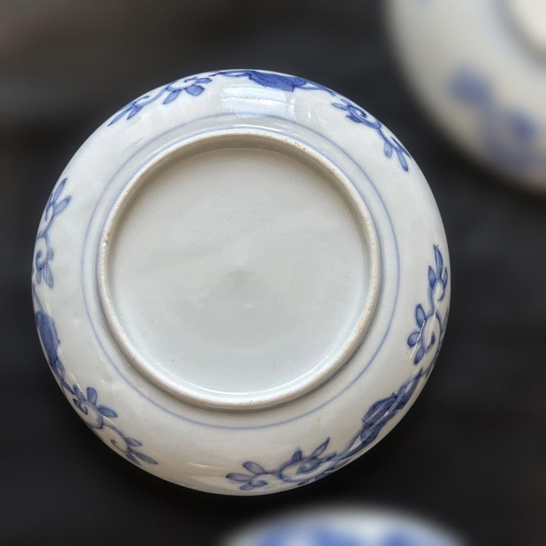 古伊万里　染付け　菊竹梅図　5枚❗️ ✨ばら売り可能です✨