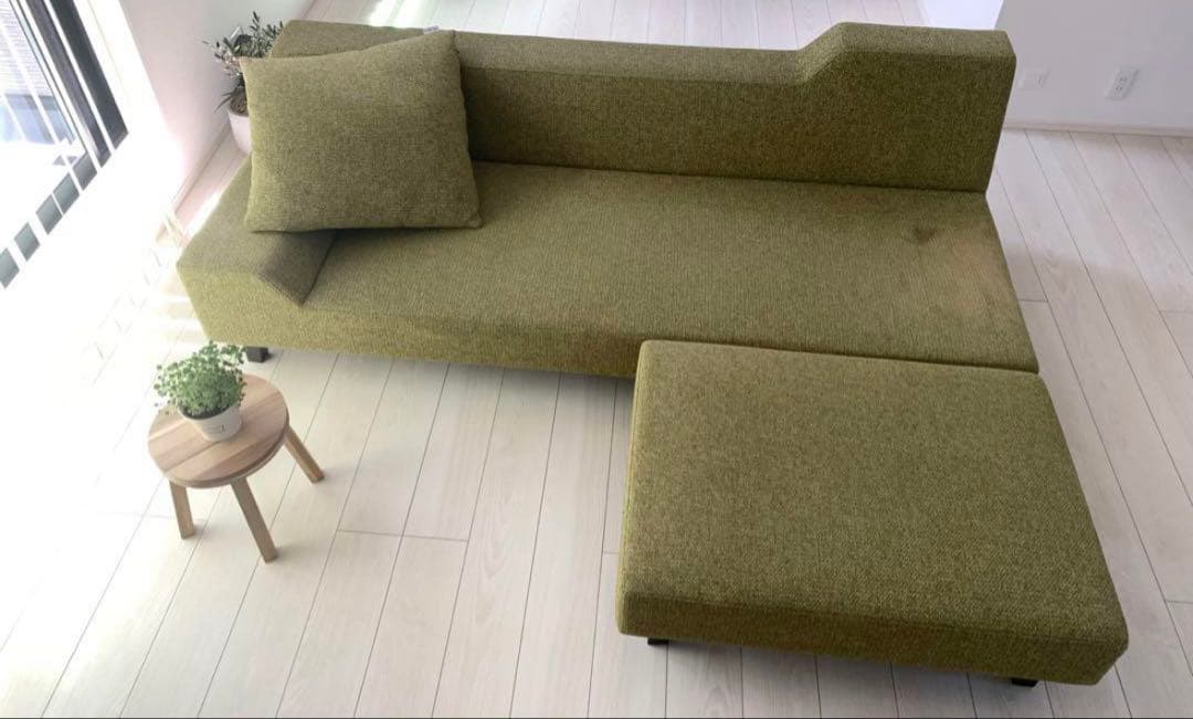 FLANNEL SOFAシエスタ　3人がけ　緑　グリーン（※オットマン別売り）