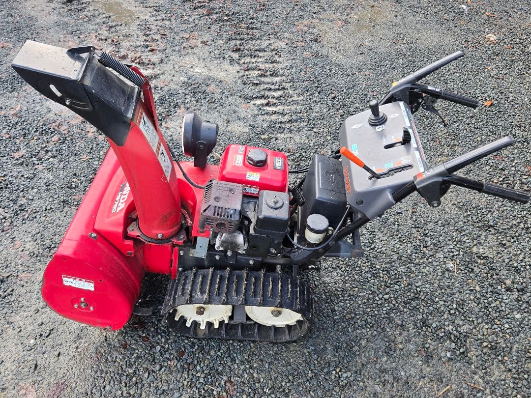 秋田県北部～ホンダ除雪機HS760 ガスダンパー&バッテリー新品電動2段シュート