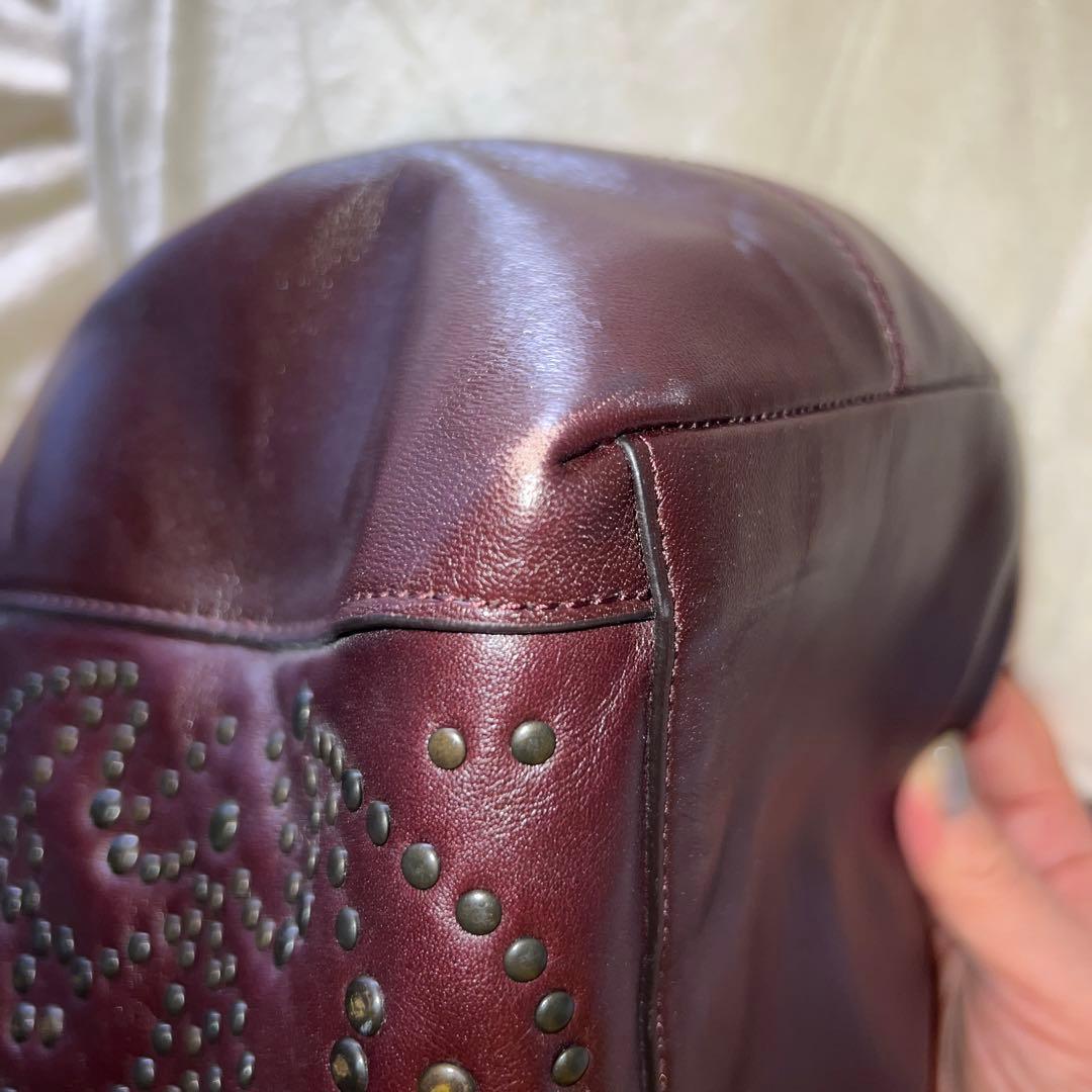 coach ショルダーバック　スタッズ