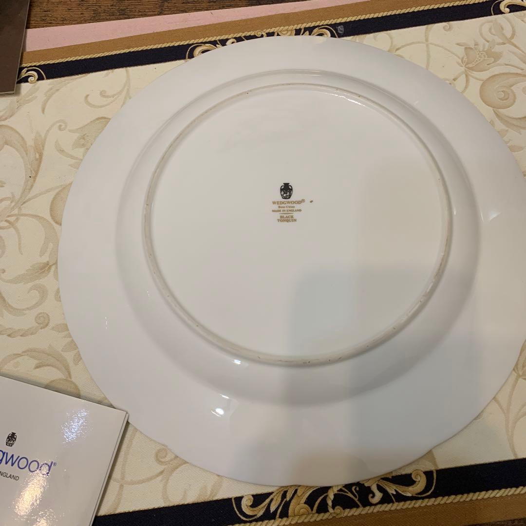 未使用　ウェッジウッド ブラック　トンキン　28cmディナープレート