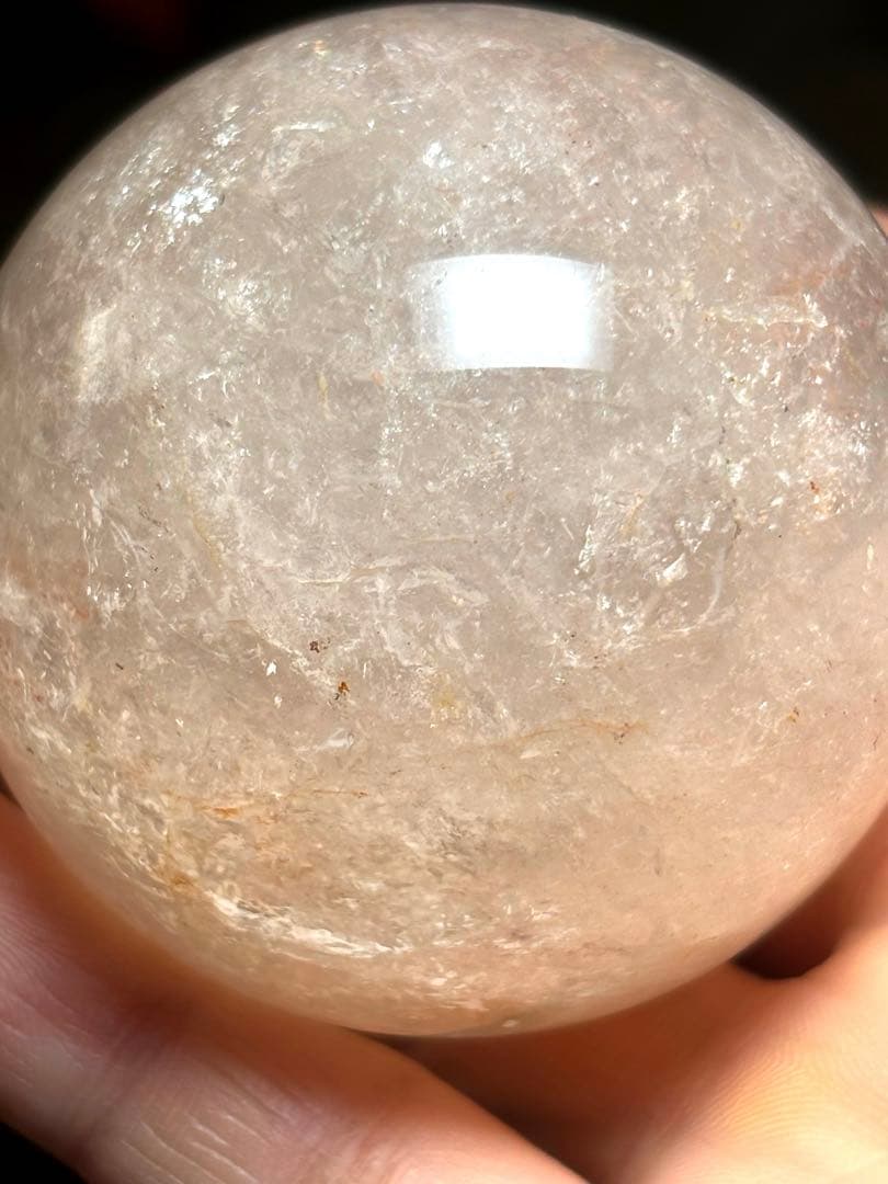 ピンクアゼツライトスフィア　55㎜　アメリカ産（新品未使用）亀の台座つき一点限り