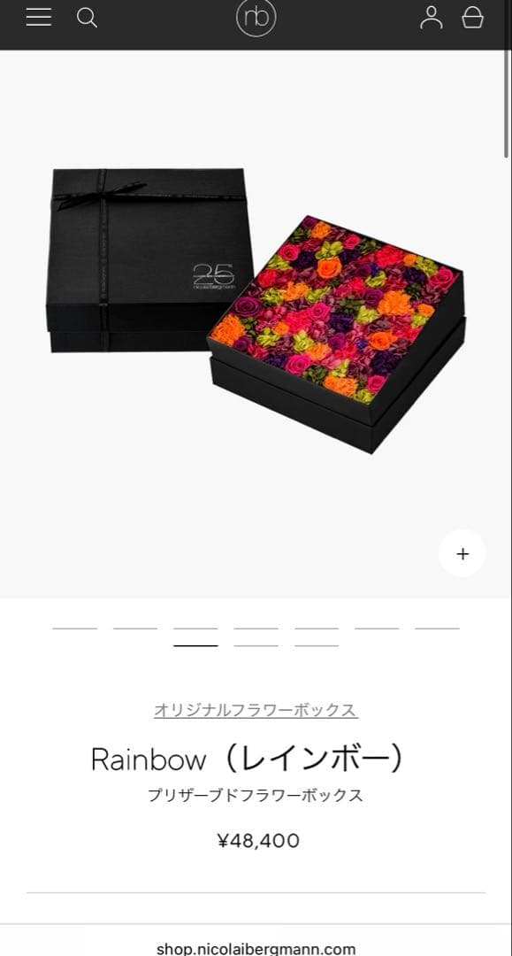 ニコライバーグマン／プリザーブドフラワーボックス／Lサイズ