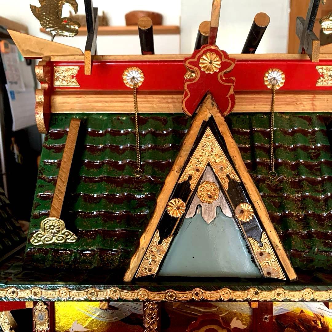 雛御殿 70cm×75cm アンティーク 木製 レトロ　ヴィンテージ