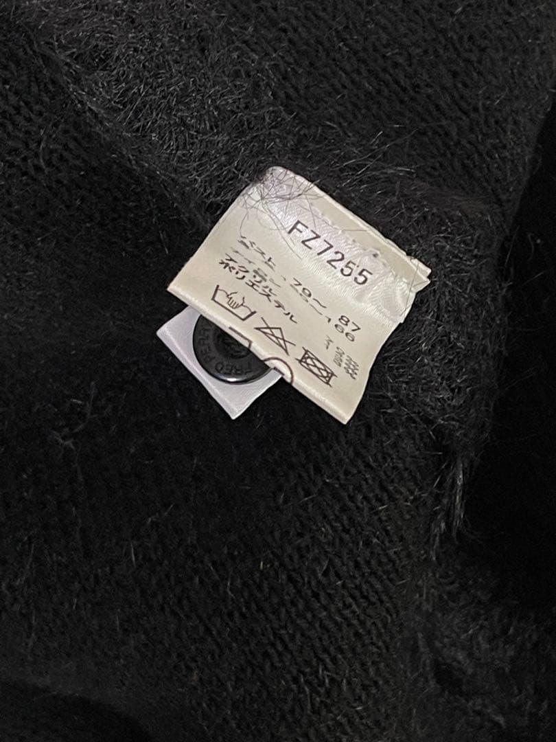 FRED PERRY ブラックカーディガン UK 10