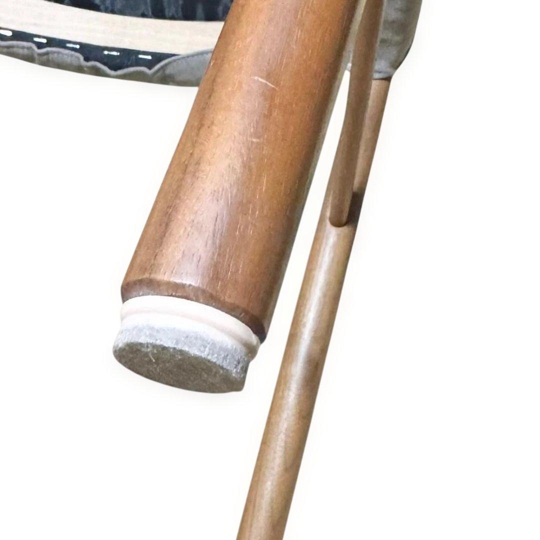 PARTENZA　セミアームチェア 2脚セット ウォルナット 替えカバー付