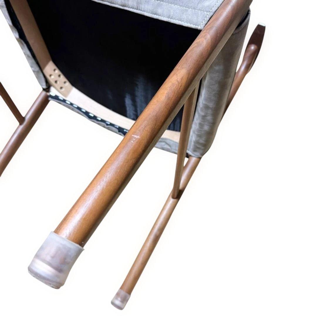 PARTENZA　セミアームチェア 2脚セット ウォルナット 替えカバー付