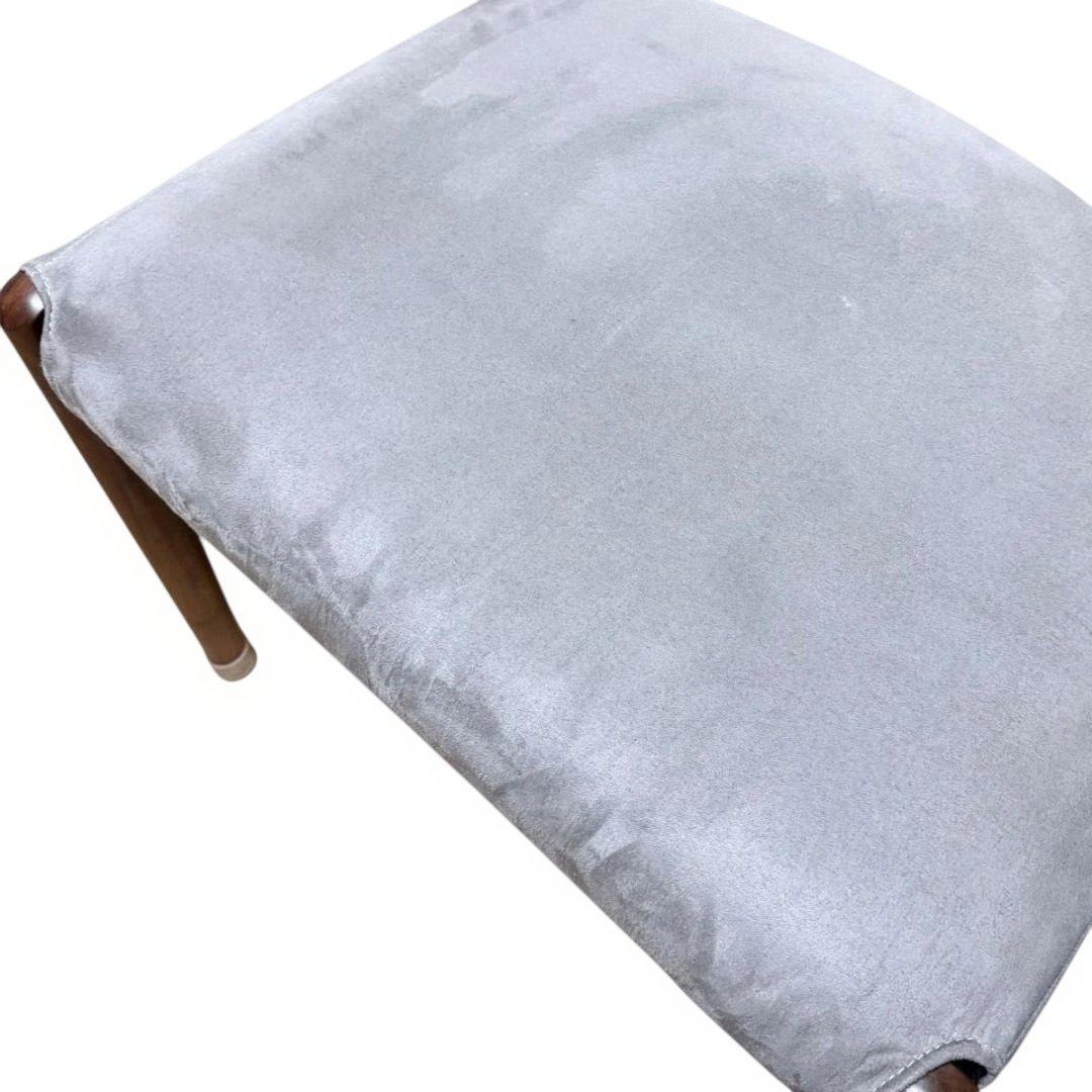 PARTENZA　セミアームチェア 2脚セット ウォルナット 替えカバー付