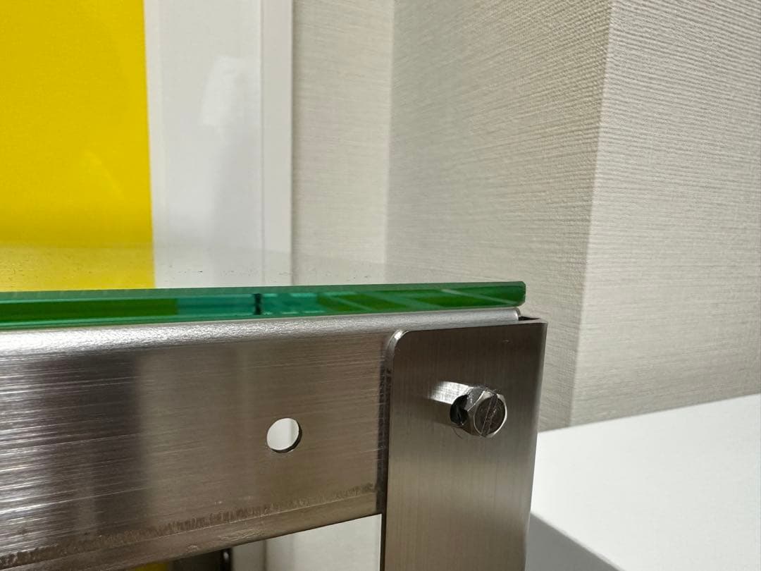 MILLS ステンレス製 テーブル ベンチ 棚 ラック ガラス モダン