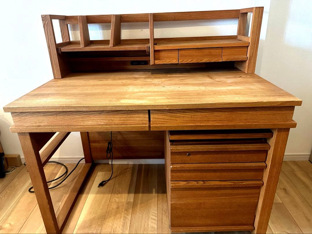 マルニ木工　天然木学習デスク