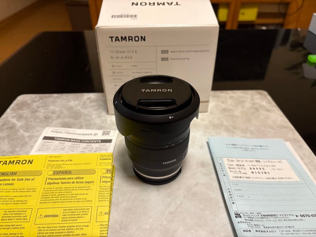超美品 TAMRON 11-20mm F/2.8 Di III-A RXD