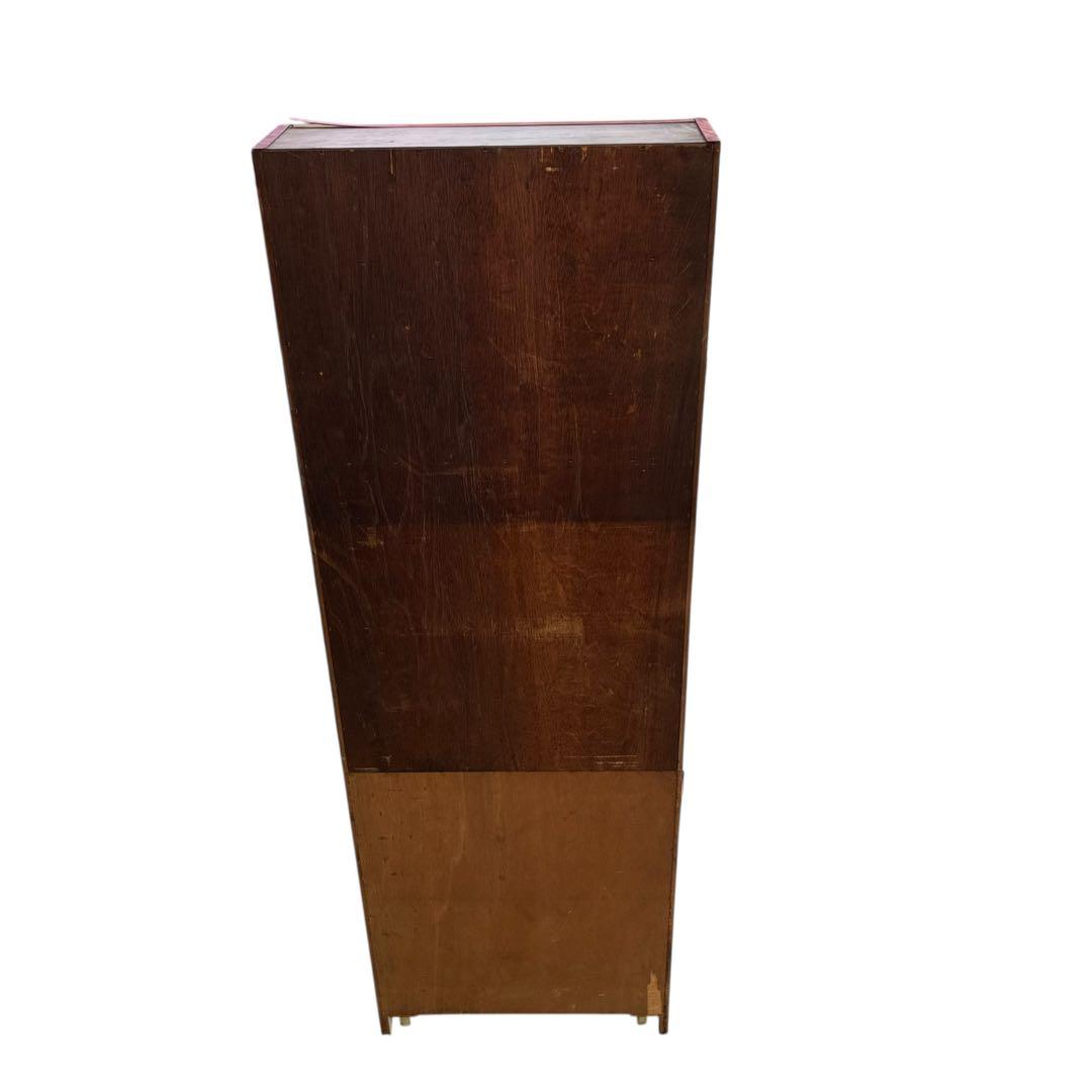 希少　レトロ　ナショナル　ラック　木製　キャスター付き