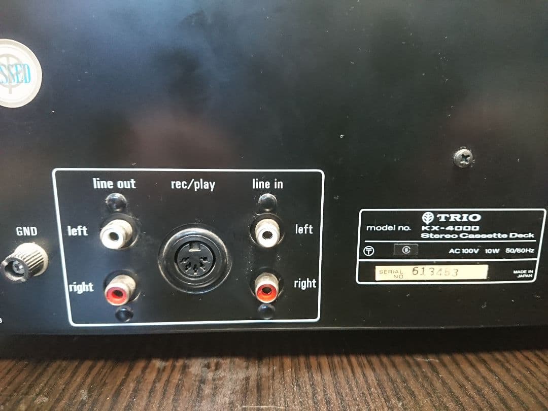 美品メンテナンス整備済TRIO製ビンテージステレオカセットデッキKX-4000