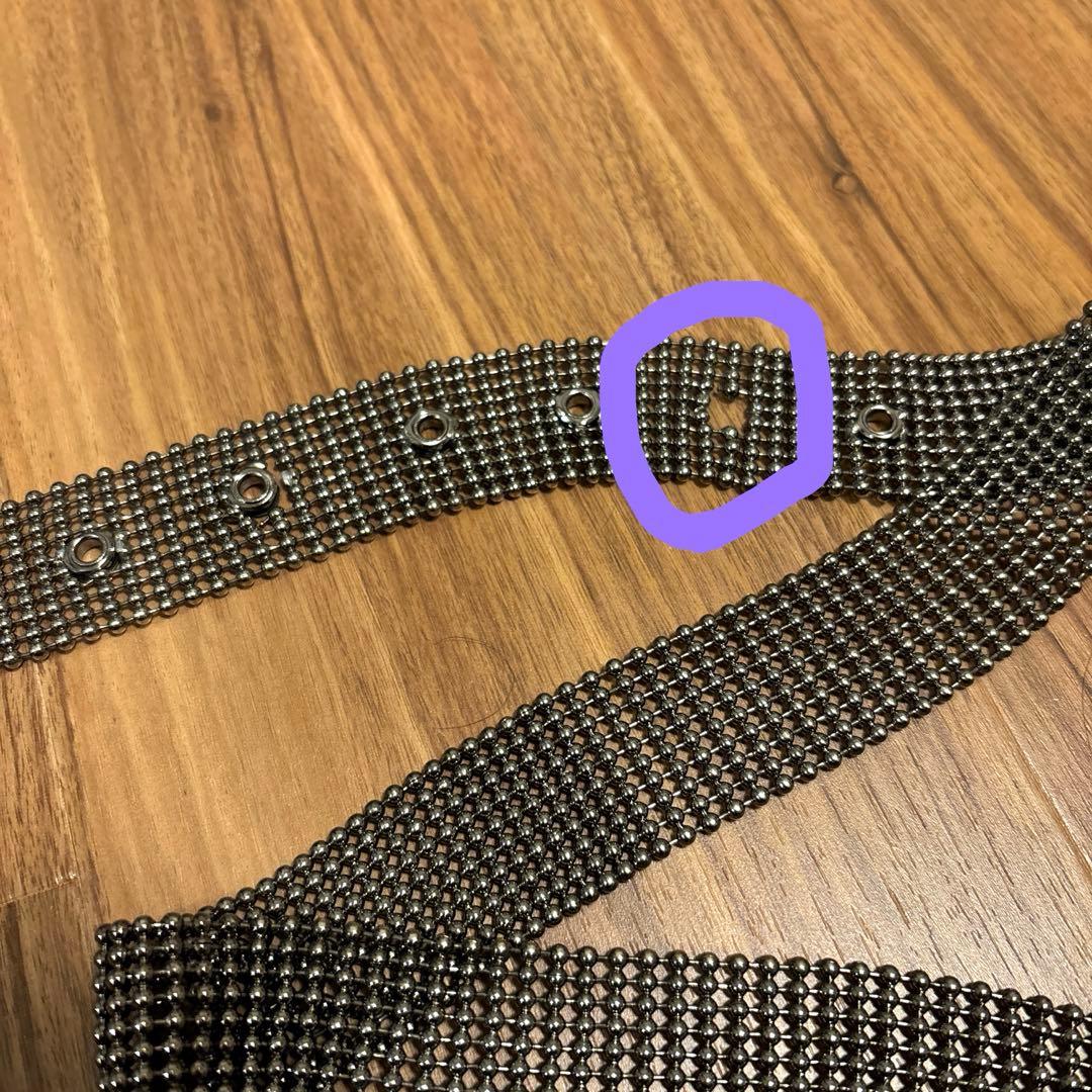 Vivienne westwood シルバーベルト　ボールチェーン 希少品