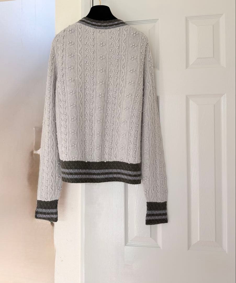 CHANEL シャネル CCジュエル ボタン カシミア カーディガン