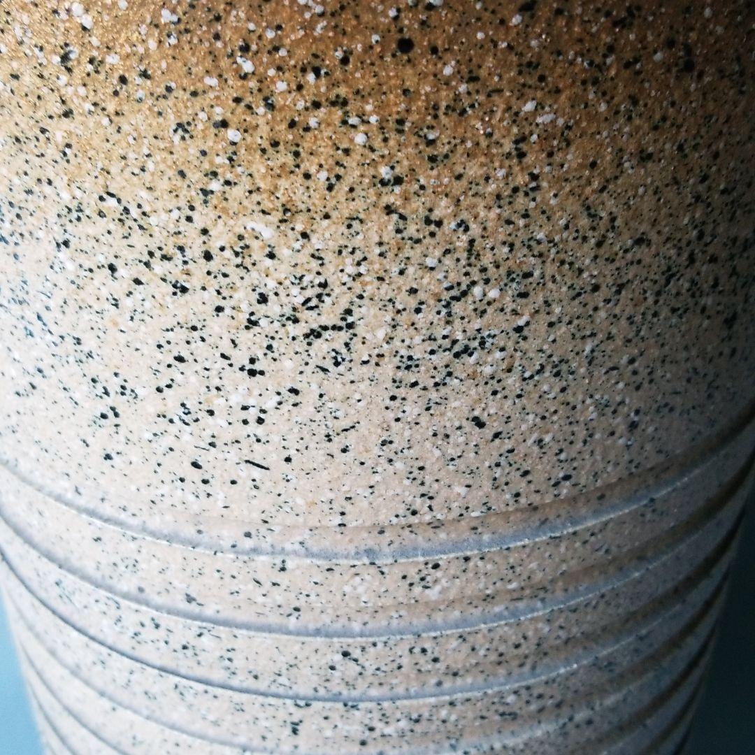 信楽焼傘立て  茶ツートン 高さ４７cm