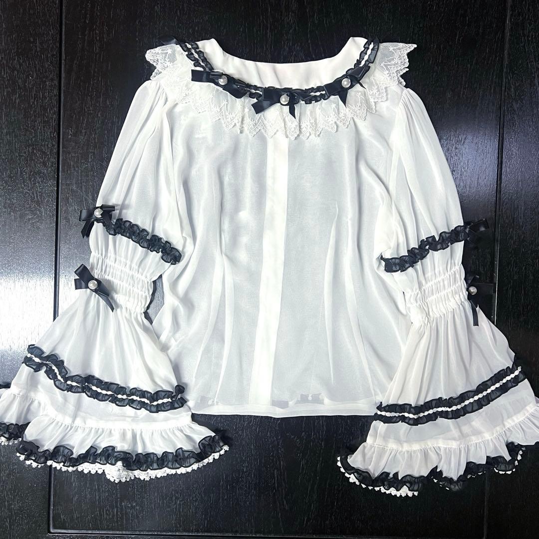 再お値下げ♪新品未使用タグ付BABY♡Milky sugar pearlブラウス